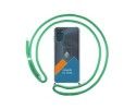 Personaliza tu Funda Colgante Transparente para Motorola Moto G42 4G con Cordon Verde Agua Dibujo Personalizada