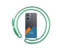 Personaliza tu Funda Colgante Transparente para Oppo A57s con Cordon Verde Agua Dibujo Personalizada