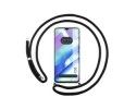 Funda Colgante Transparente para Realme C33 con Cordon Negro