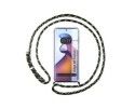 Funda Colgante Transparente para Motorola Edge 30 Fusion 5G con Cordon Verde / Dorado