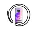 Funda Colgante Transparente para Oppo A57s con Cordon Negro