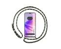 Funda Colgante Transparente para Oppo A57s con Cordon Verde / Dorado