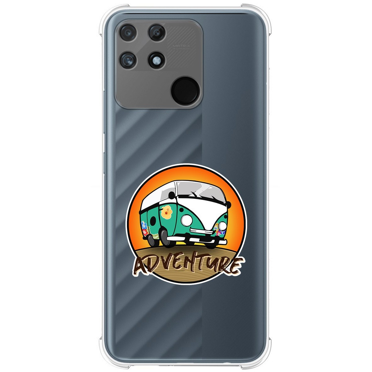 Funda Silicona Antigolpes para Realme Narzo 50A diseño Adventure Dibujos