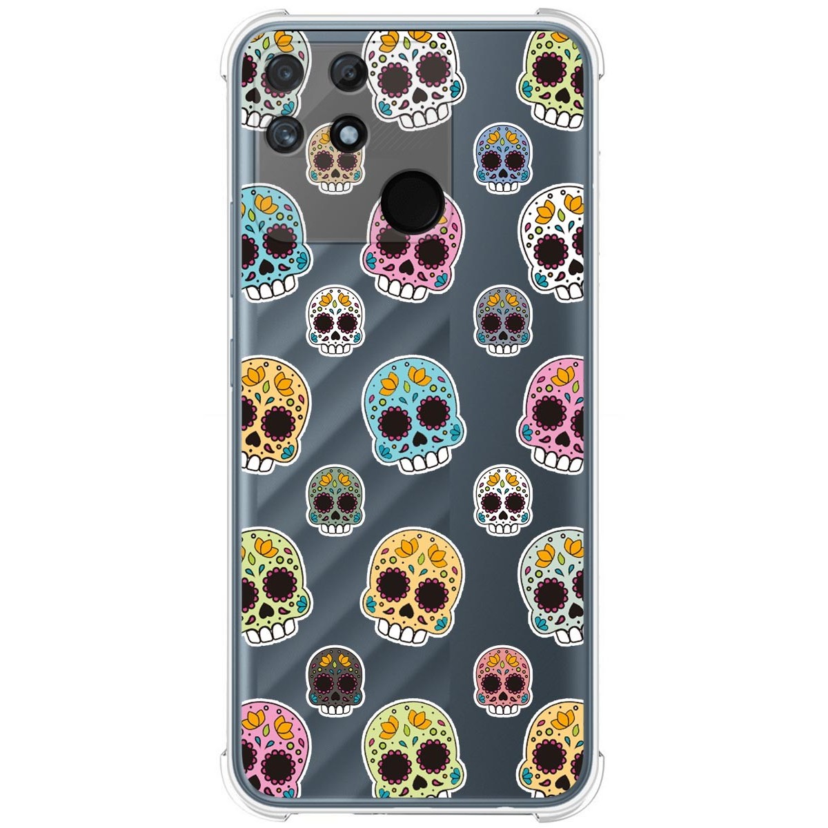 Funda Silicona Antigolpes para Realme Narzo 50A diseño Catrina Dibujos