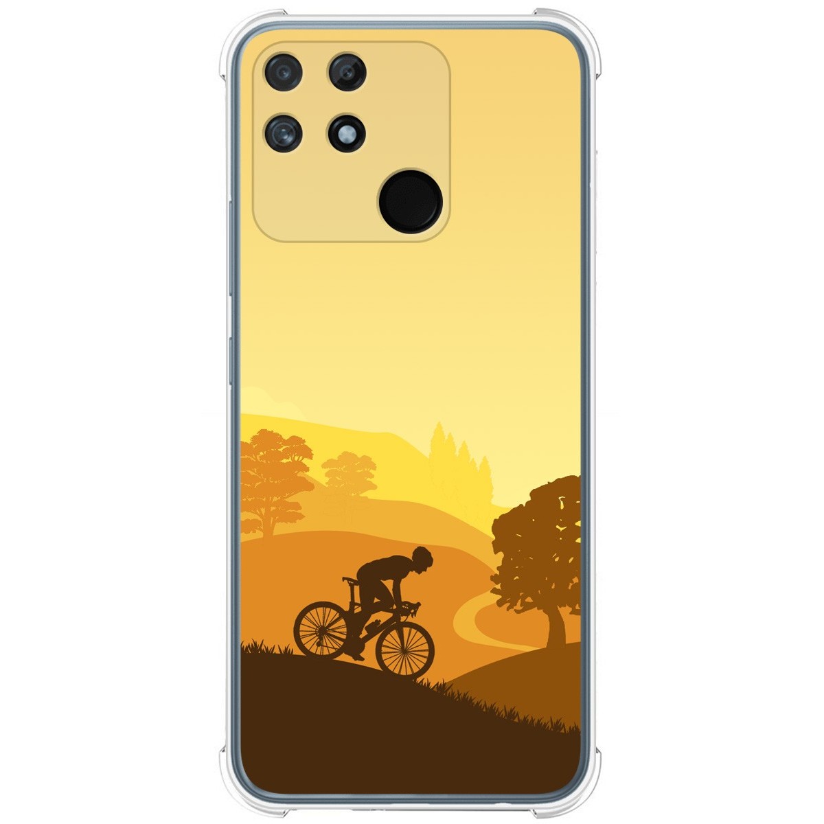Funda Silicona Antigolpes para Realme Narzo 50A diseño Ciclista Dibujos