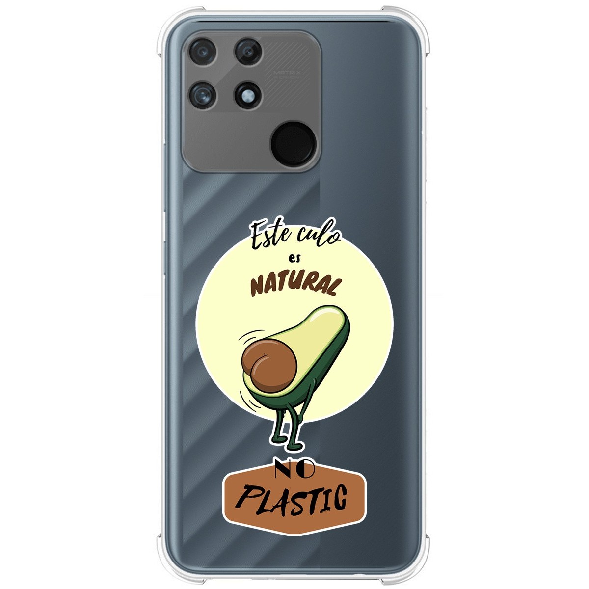 Funda Silicona Antigolpes para Realme Narzo 50A diseño Culo Natural Dibujos