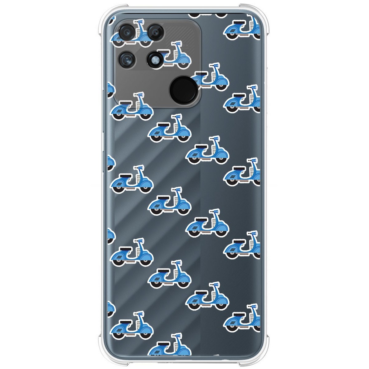 Funda Silicona Antigolpes para Realme Narzo 50A diseño Scooter Dibujos
