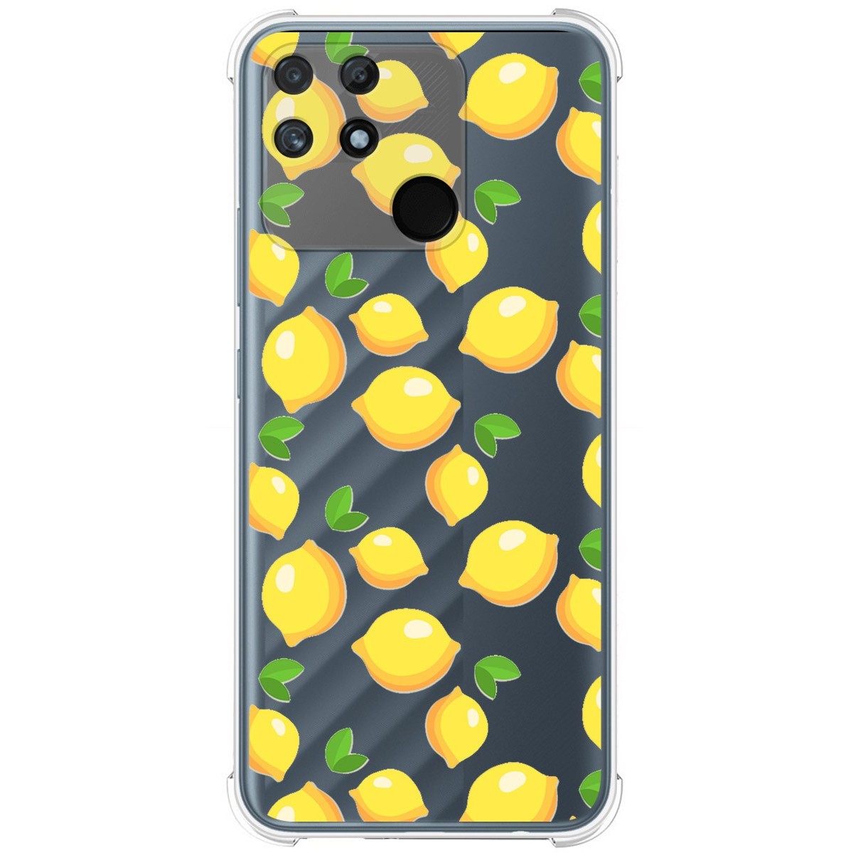 Funda Silicona Antigolpes para Realme Narzo 50A diseño Limones Dibujos