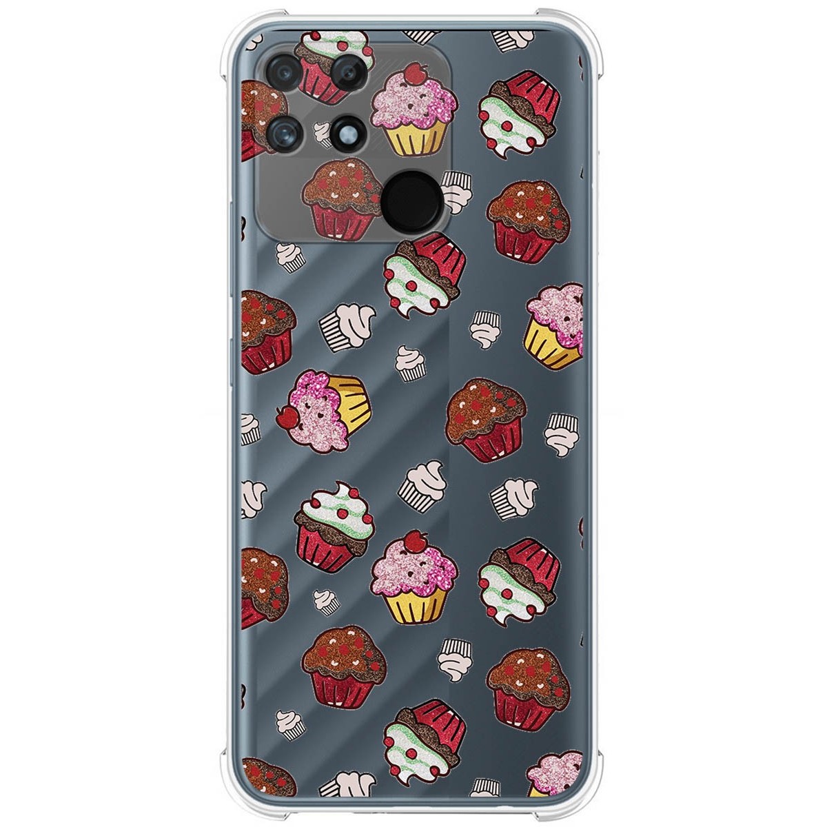 Funda Silicona Antigolpes para Realme Narzo 50A diseño Muffins Dibujos