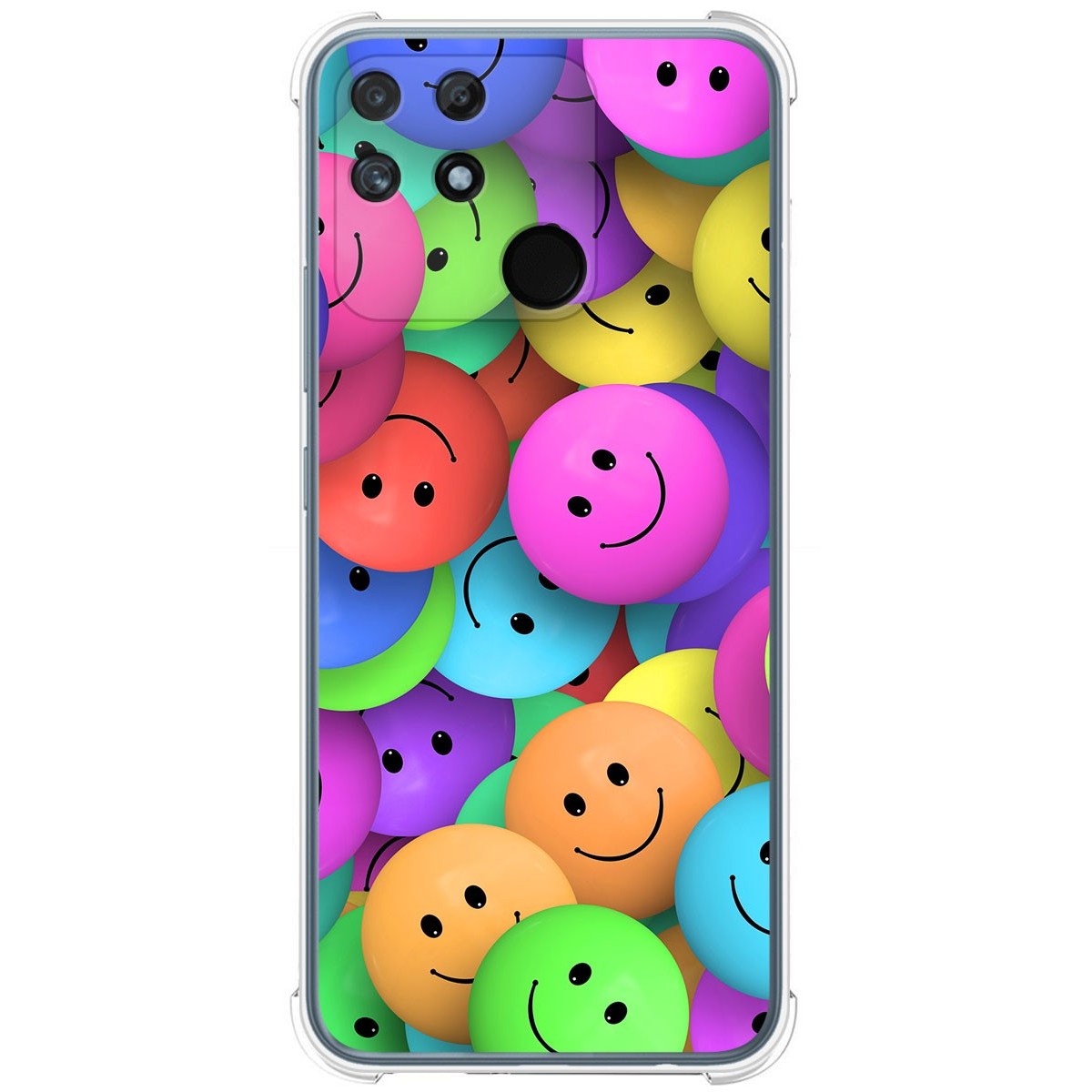 Funda Silicona Antigolpes para Realme Narzo 50A diseño Smile Dibujos