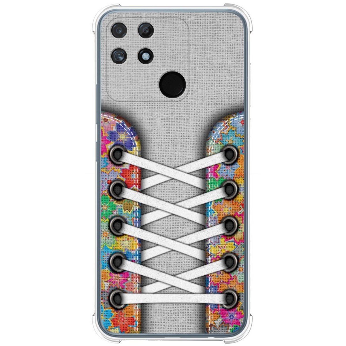 Funda Silicona Antigolpes para Realme Narzo 50A diseño Zapatillas 04 Dibujos
