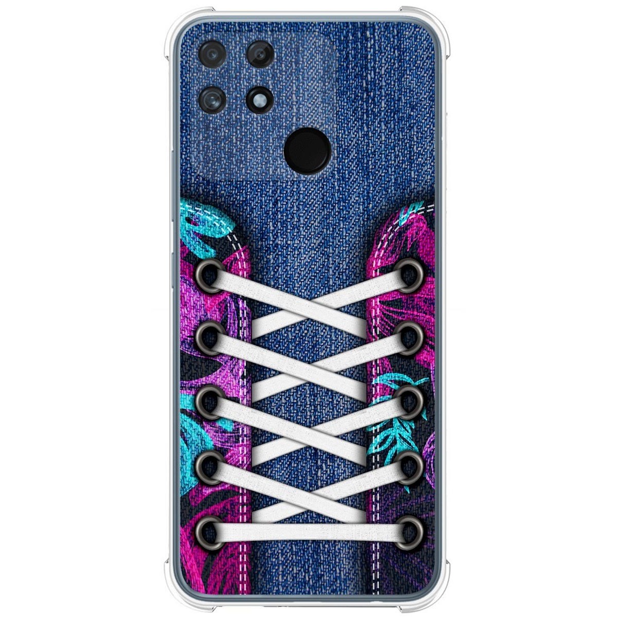 Funda Silicona Antigolpes para Realme Narzo 50A diseño Zapatillas 06 Dibujos