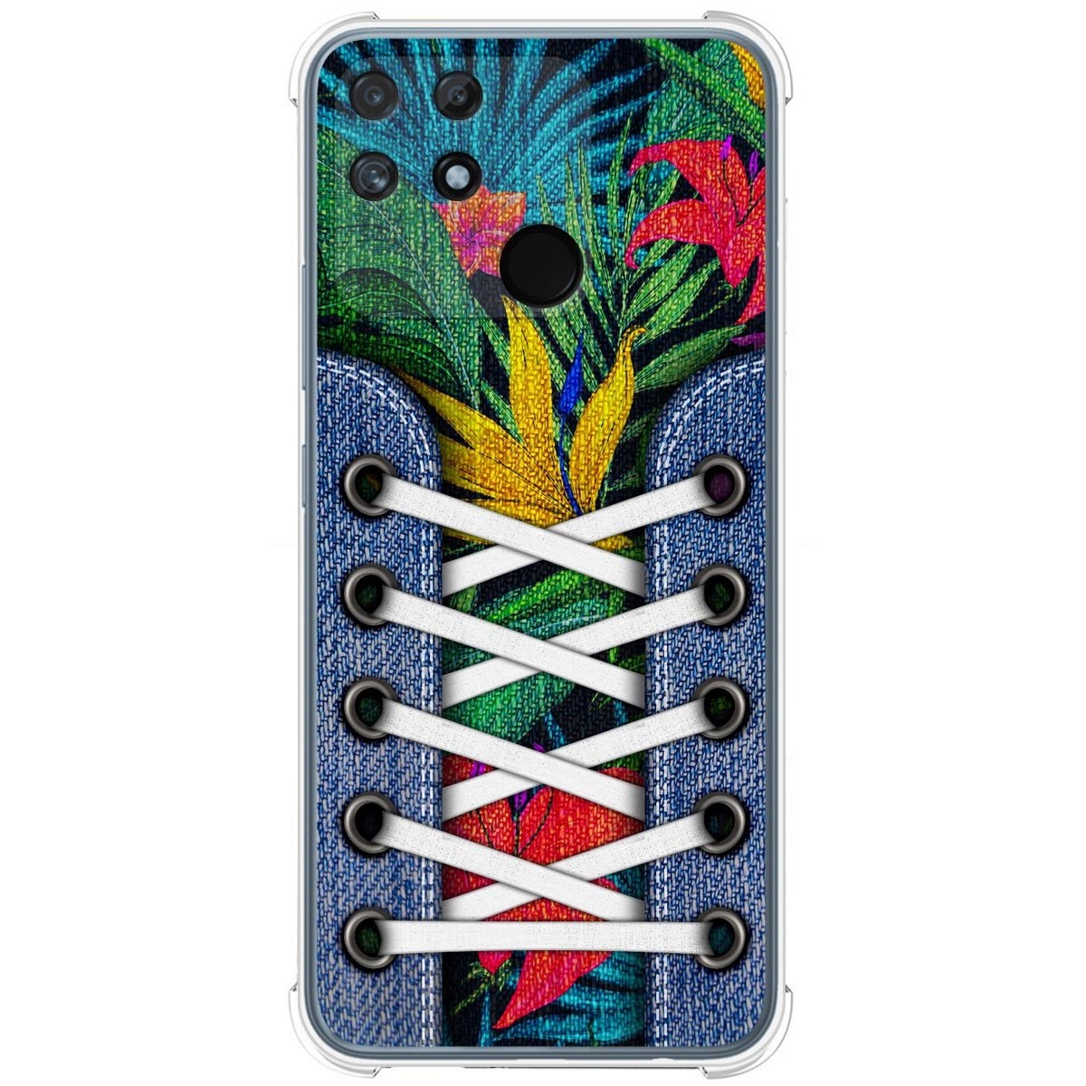 Funda Silicona Antigolpes para Realme Narzo 50A diseño Zapatillas 12 Dibujos