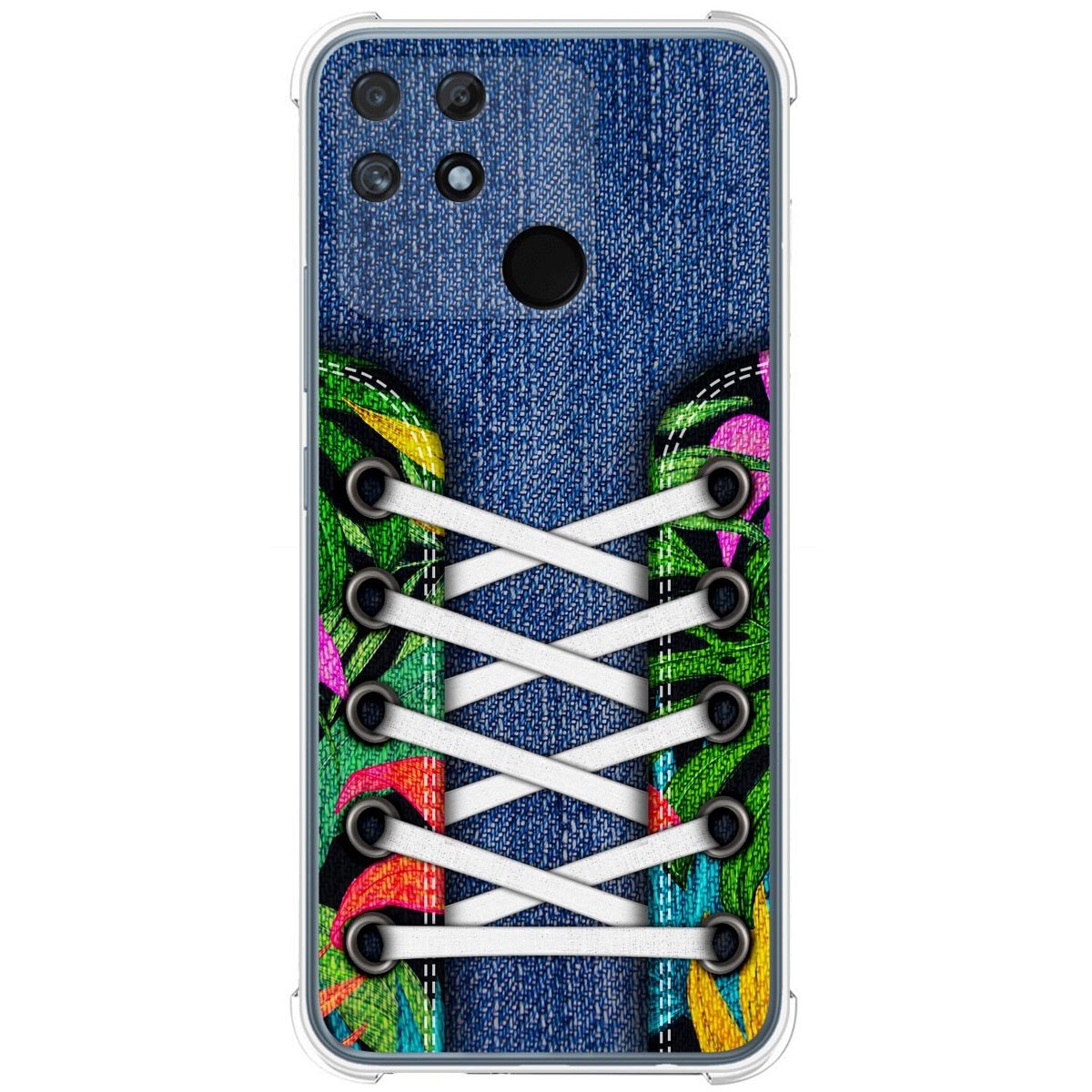 Funda Silicona Antigolpes para Realme Narzo 50A diseño Zapatillas 13 Dibujos
