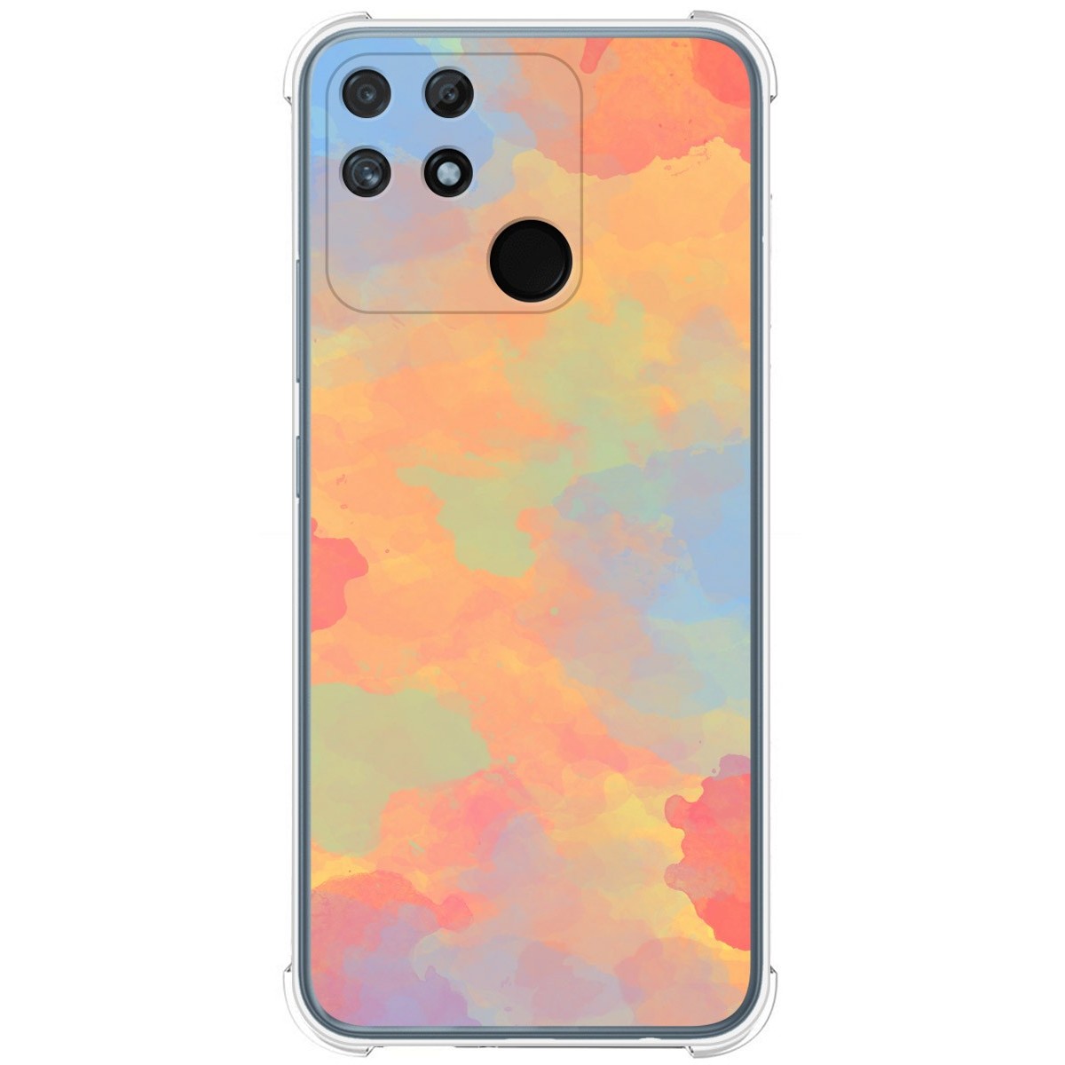 Funda Silicona Antigolpes para Realme Narzo 50A diseño Acuarela 08 Dibujos