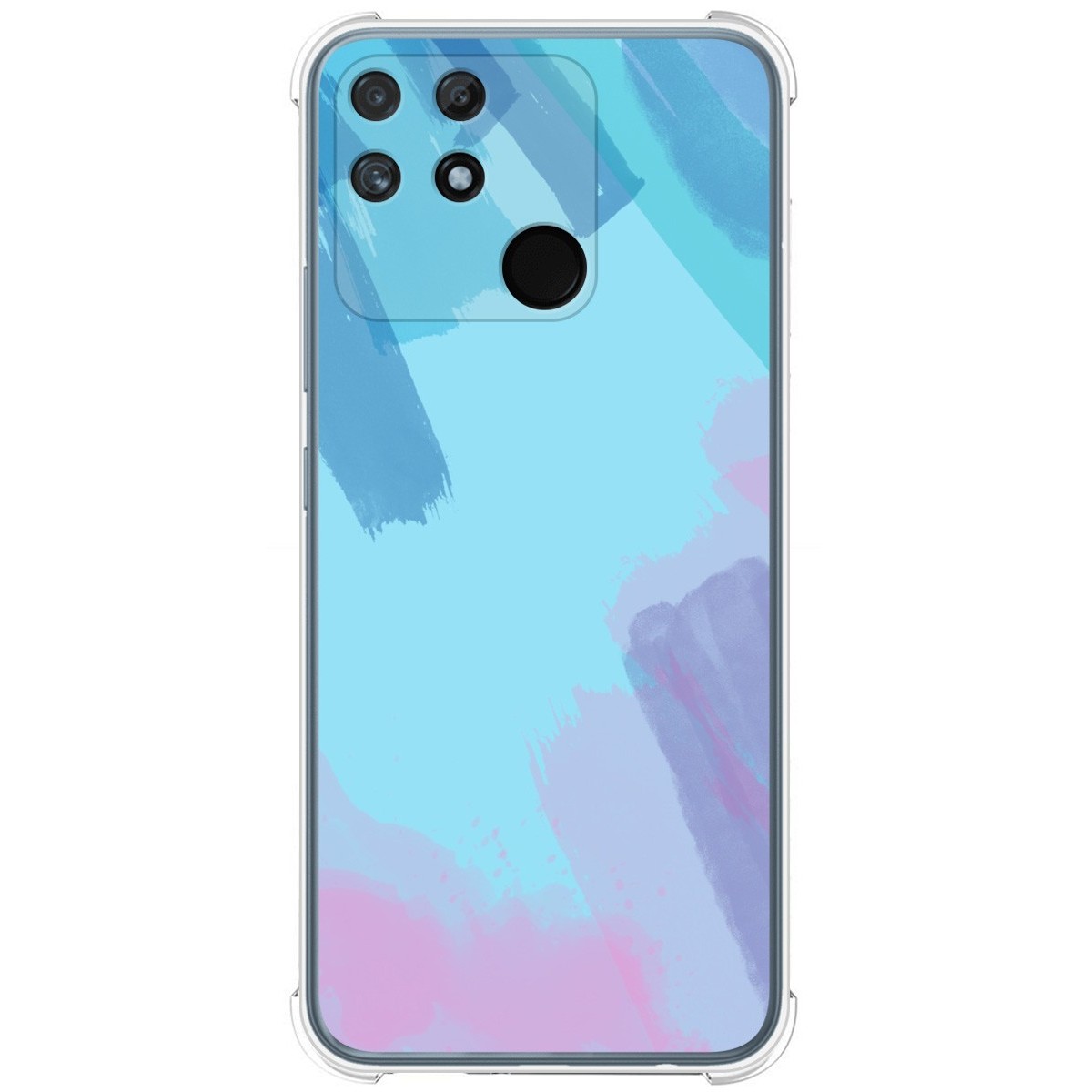 Funda Silicona Antigolpes para Realme Narzo 50A diseño Acuarela 10 Dibujos