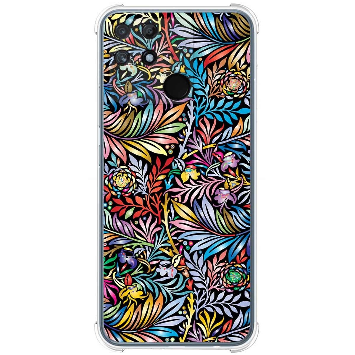 Funda Silicona Antigolpes para Realme Narzo 50A diseño Flores 04 Dibujos