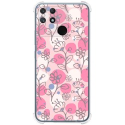 Funda Silicona Antigolpes para Realme Narzo 50A diseño Flores 07 Dibujos