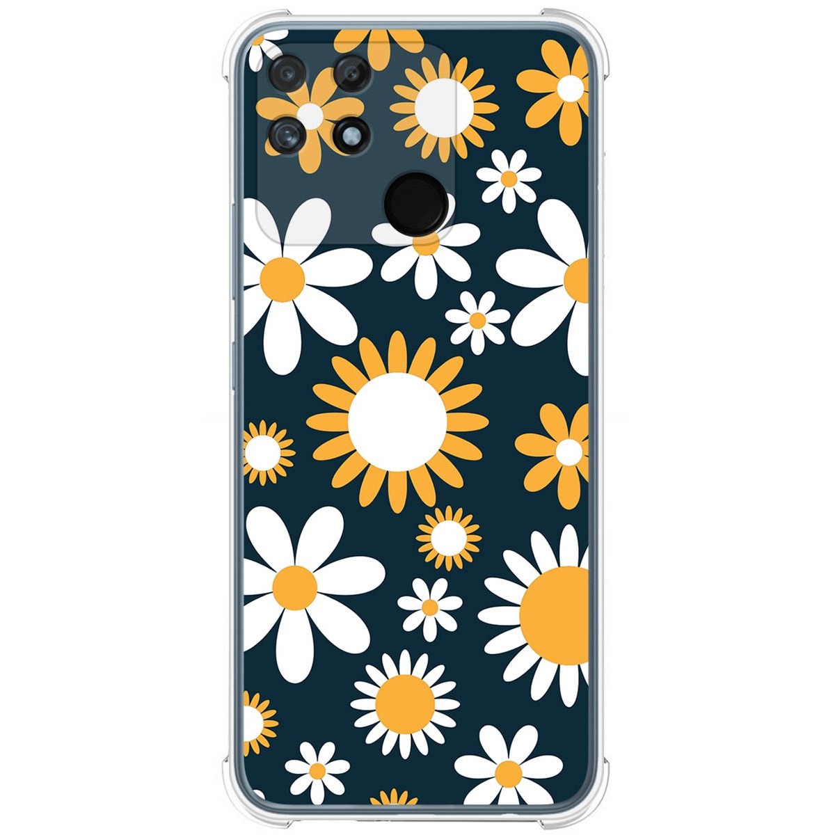 Funda Silicona Antigolpes para Realme Narzo 50A diseño Flores 08 Dibujos