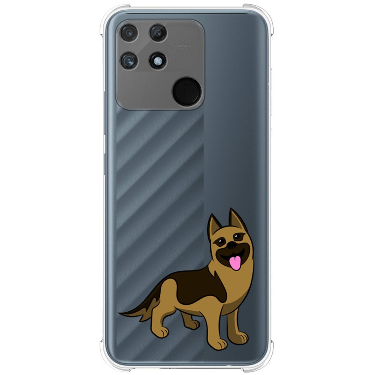 Funda Silicona Antigolpes para Realme Narzo 50A diseño Perros 03 Dibujos