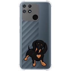 Funda Silicona Antigolpes para Realme Narzo 50A diseño Perros 04 Dibujos