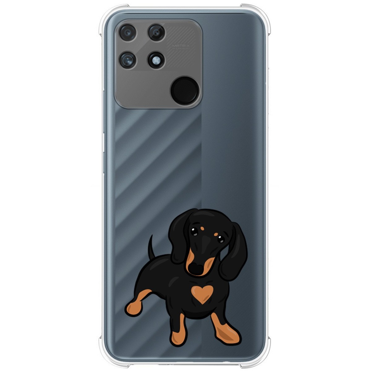 Funda Silicona Antigolpes para Realme Narzo 50A diseño Perros 04 Dibujos