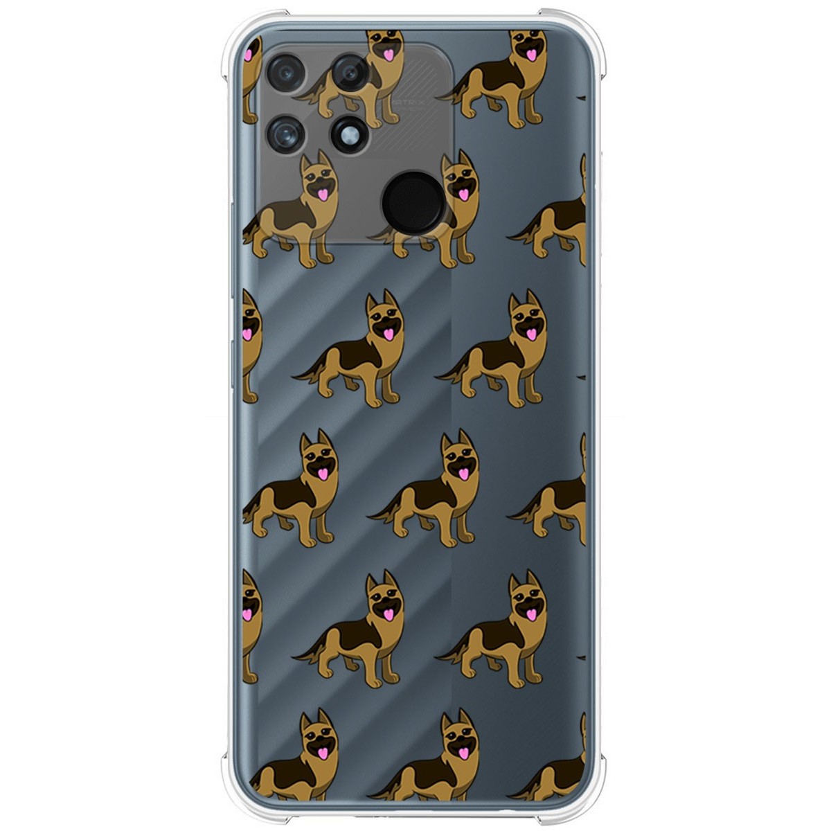 Funda Silicona Antigolpes para Realme Narzo 50A diseño Perros 09 Dibujos