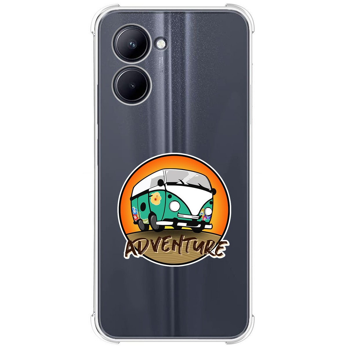 Funda Silicona Antigolpes para Realme C33 diseño Adventure Dibujos