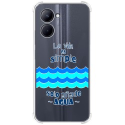 Funda Silicona Antigolpes para Realme C33 diseño Agua Dibujos