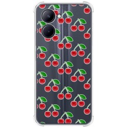Funda Silicona Antigolpes para Realme C33 diseño Cerezas Dibujos