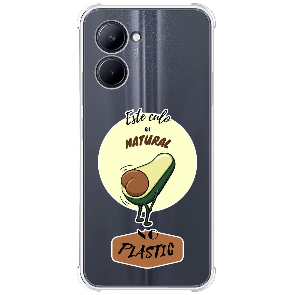 Funda Silicona Antigolpes para Realme C33 diseño Culo Natural Dibujos