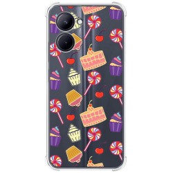 Funda Silicona Antigolpes para Realme C33 diseño Dulces 01 Dibujos