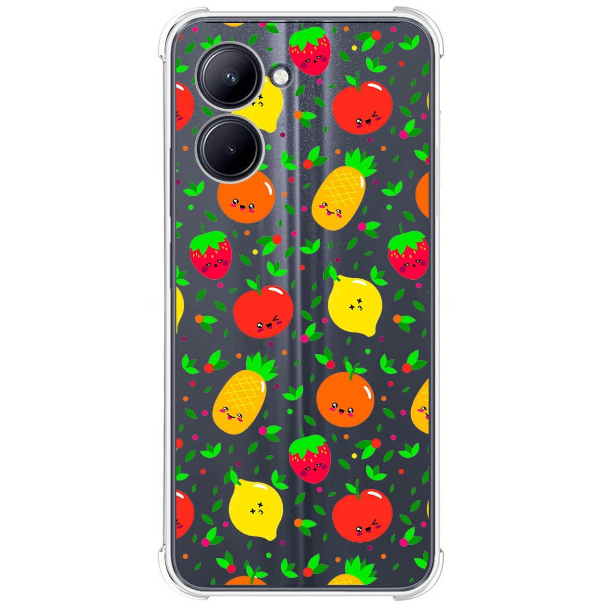 Funda Silicona Antigolpes para Realme C33 diseño Frutas 01 Dibujos