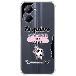 Funda Silicona Antigolpes para Realme C33 diseño Vaca Dibujos