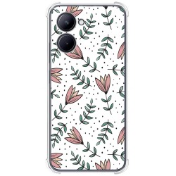 Funda Silicona Antigolpes para Realme C33 diseño Flores 01 Dibujos