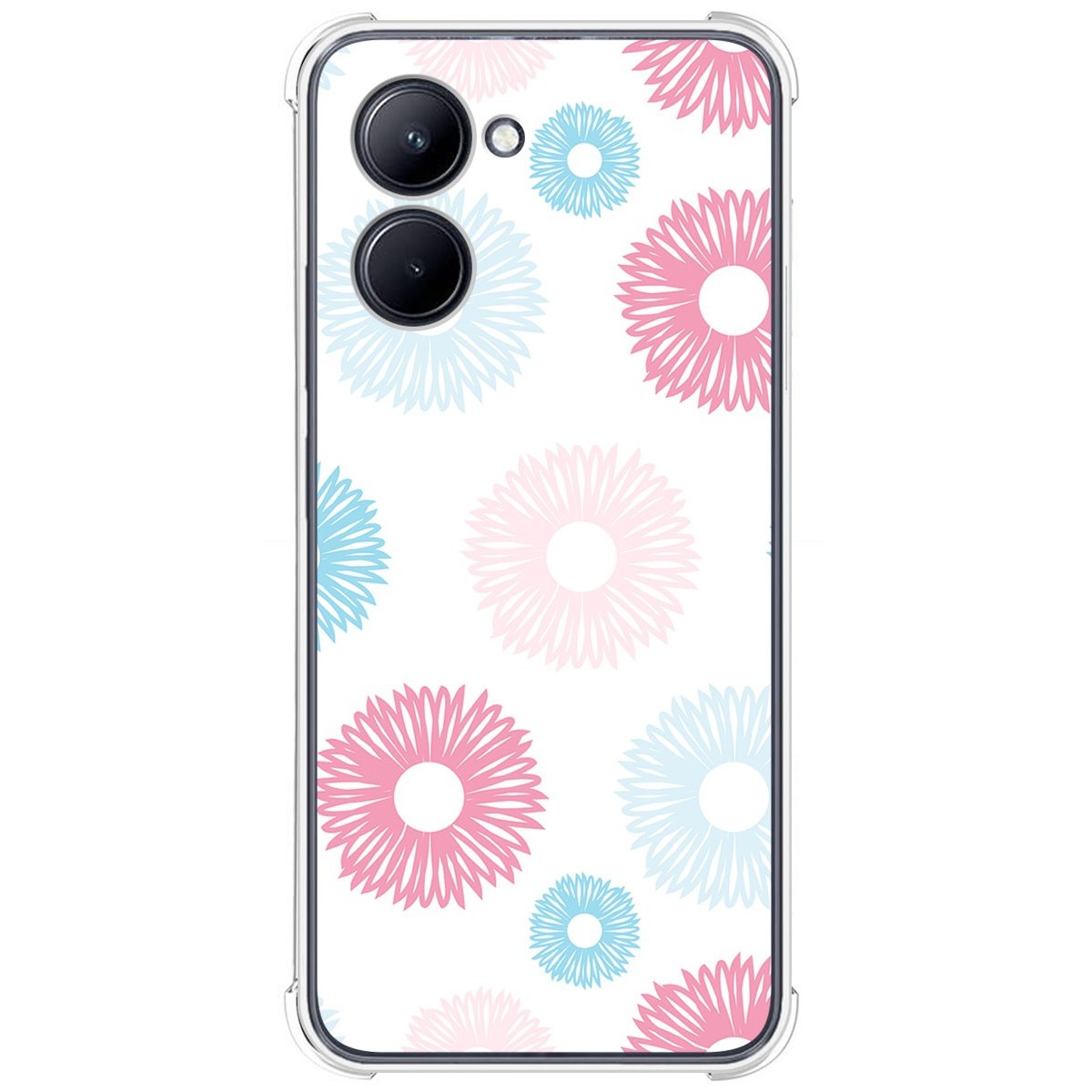 Funda Silicona Antigolpes para Realme C33 diseño Flores 06 Dibujos