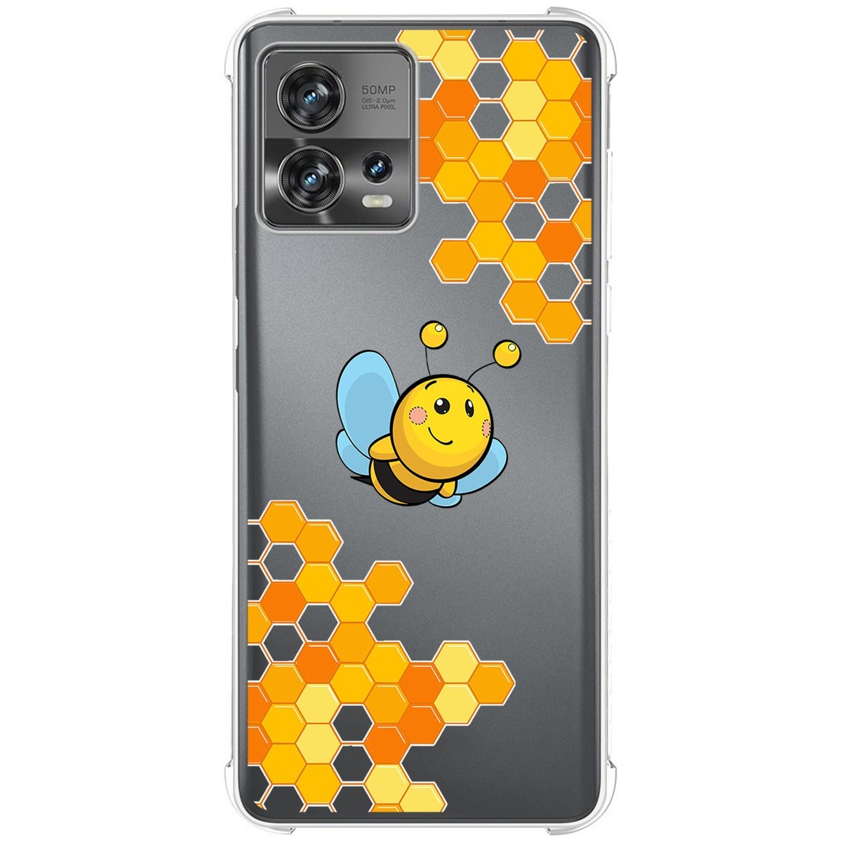 Funda Silicona Antigolpes para Motorola Edge 30 Fusion 5G diseño Abeja Dibujos