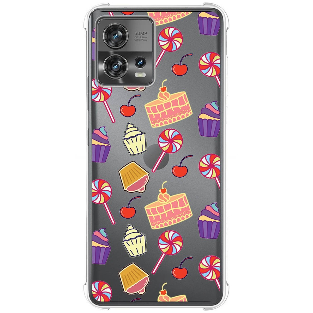 Funda Silicona Antigolpes para Motorola Edge 30 Fusion 5G diseño Dulces 01 Dibujos