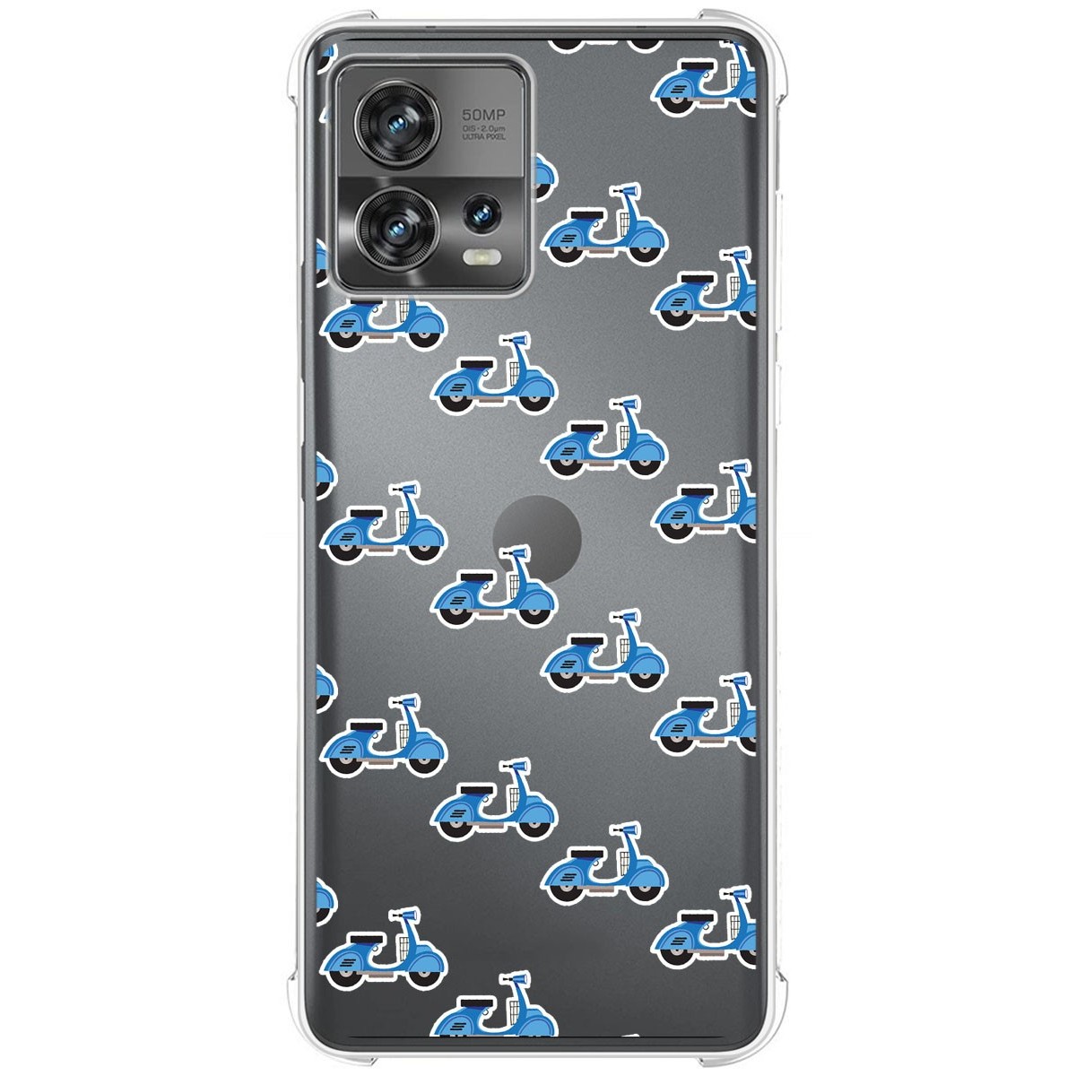 Funda Silicona Antigolpes para Motorola Edge 30 Fusion 5G diseño Scooter Dibujos