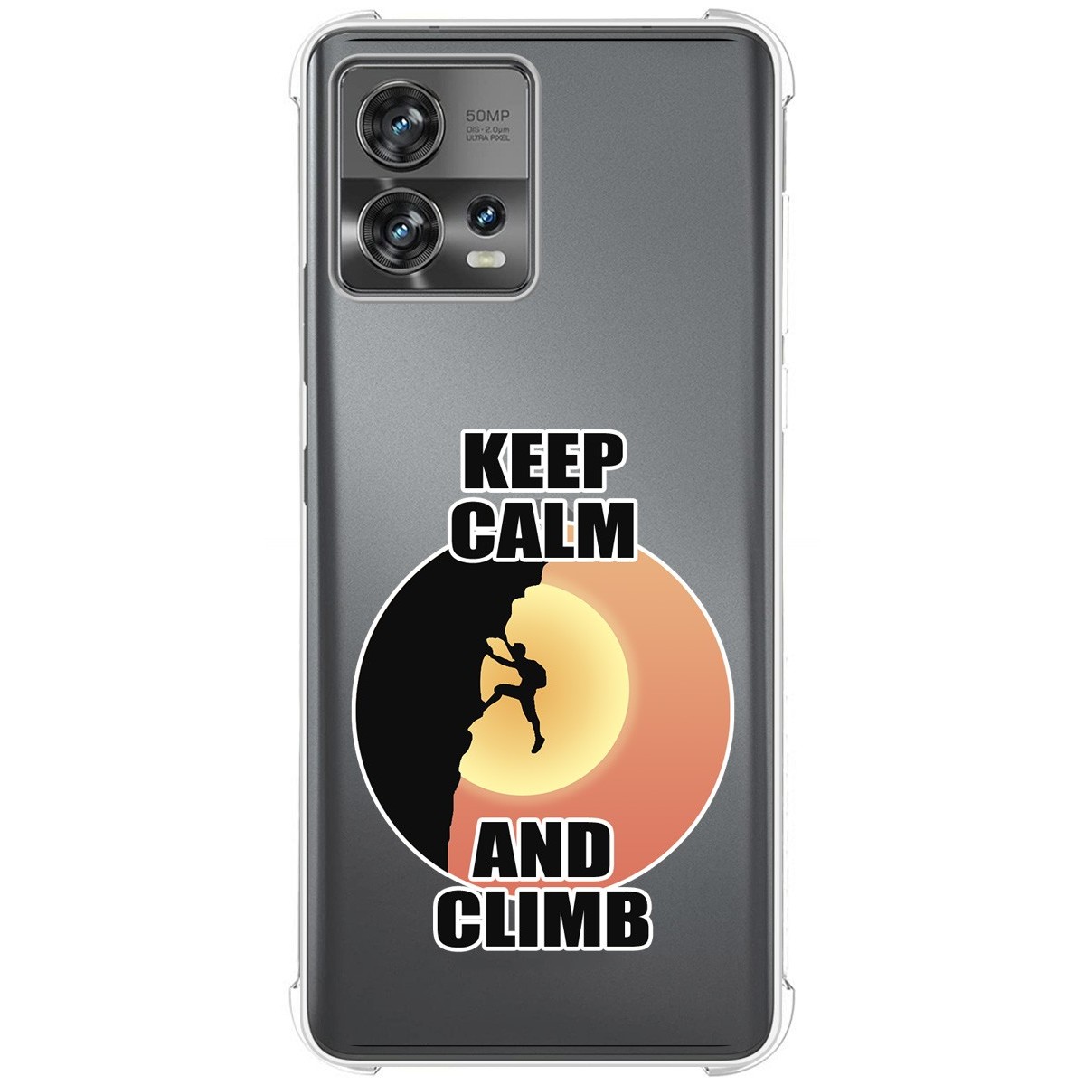 Funda Silicona Antigolpes para Motorola Edge 30 Fusion 5G diseño Hombre Escalada Dibujos