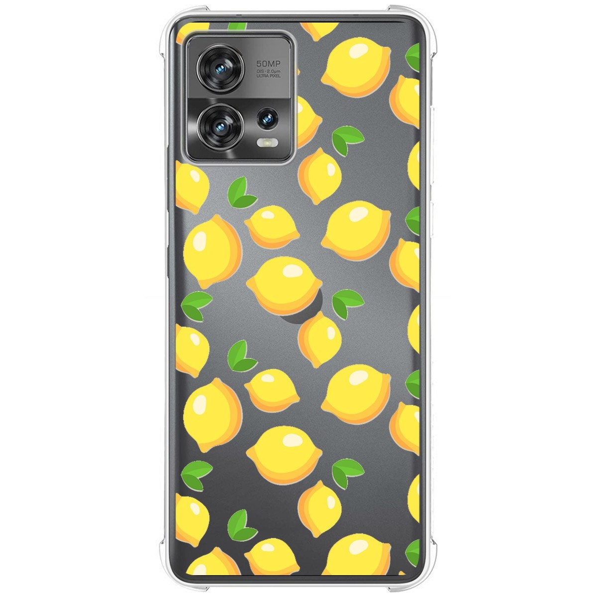 Funda Silicona Antigolpes para Motorola Edge 30 Fusion 5G diseño Limones Dibujos