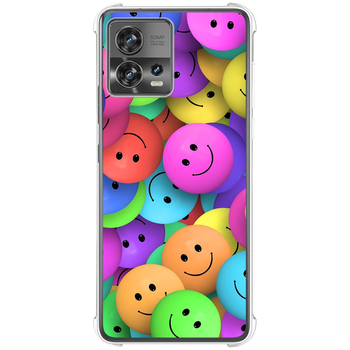 Funda Silicona Antigolpes para Motorola Edge 30 Fusion 5G diseño Smile Dibujos