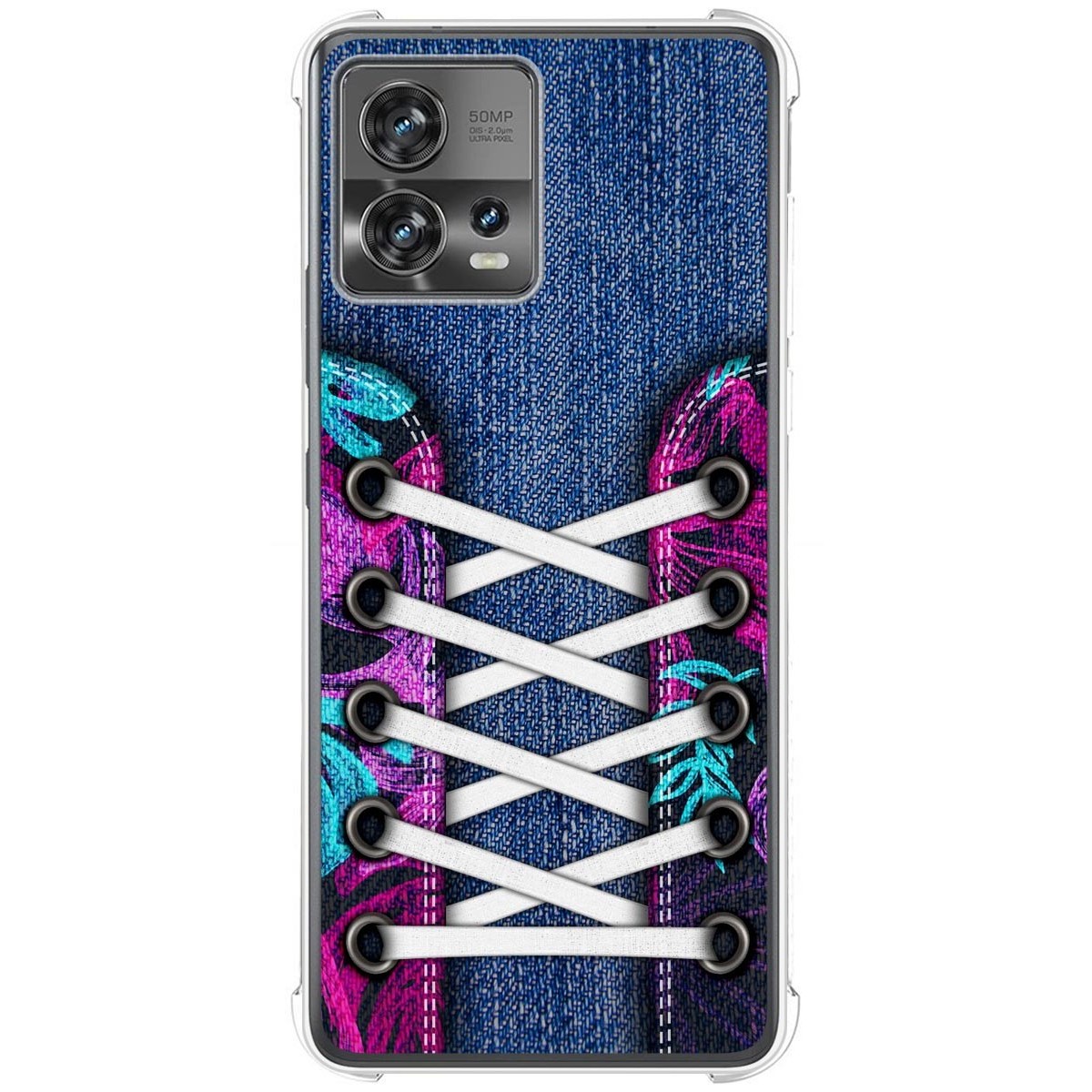Funda Silicona Antigolpes para Motorola Edge 30 Fusion 5G diseño Zapatillas 06 Dibujos