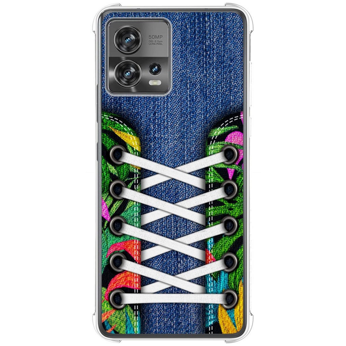 Funda Silicona Antigolpes para Motorola Edge 30 Fusion 5G diseño Zapatillas 13 Dibujos