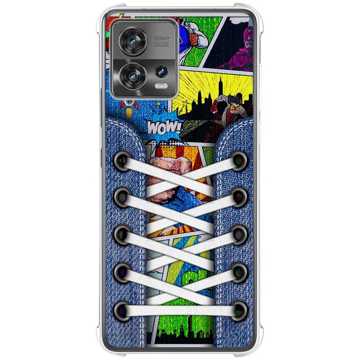 Funda Silicona Antigolpes para Motorola Edge 30 Fusion 5G diseño Zapatillas 14 Dibujos