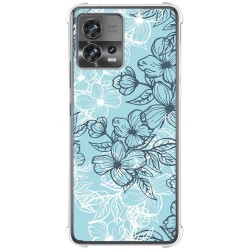 Funda Silicona Antigolpes para Motorola Edge 30 Fusion 5G diseño Flores 03 Dibujos