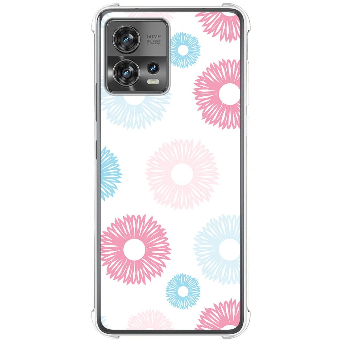 Funda Silicona Antigolpes para Motorola Edge 30 Fusion 5G diseño Flores 06 Dibujos