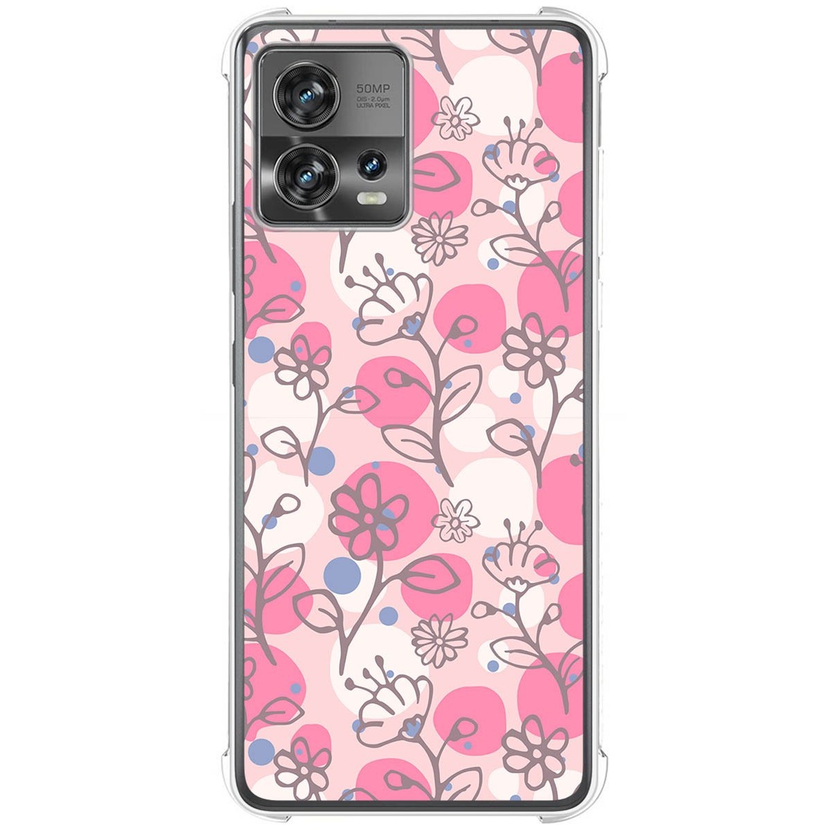 Funda Silicona Antigolpes para Motorola Edge 30 Fusion 5G diseño Flores 07 Dibujos