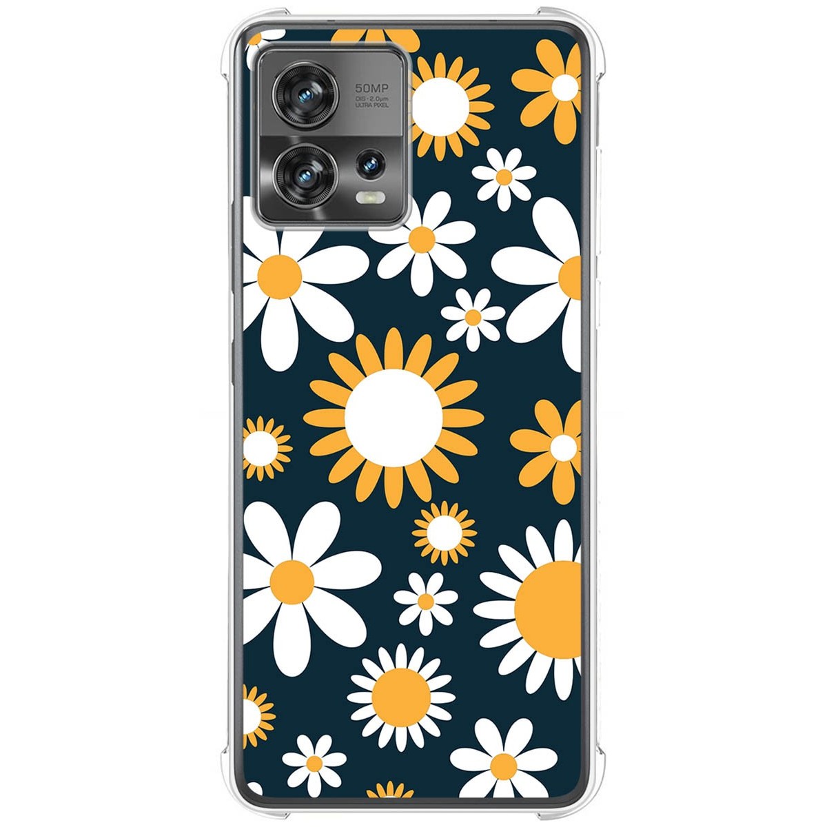Funda Silicona Antigolpes para Motorola Edge 30 Fusion 5G diseño Flores 08 Dibujos