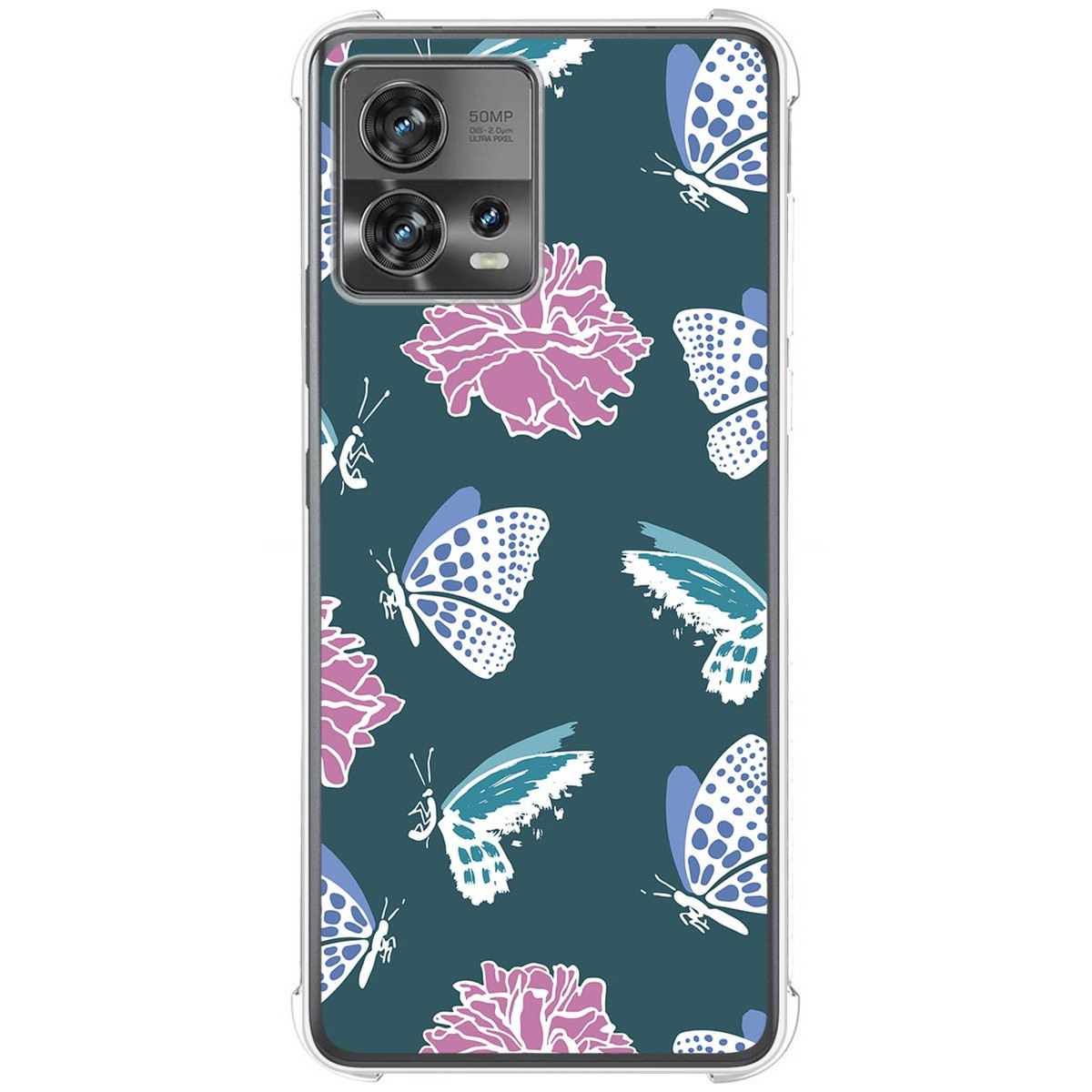 Funda Silicona Antigolpes para Motorola Edge 30 Fusion 5G diseño Flores 10 Dibujos